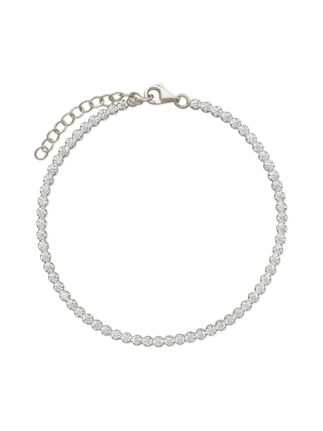 Pulseira de tenis em prata 925 com zircónias