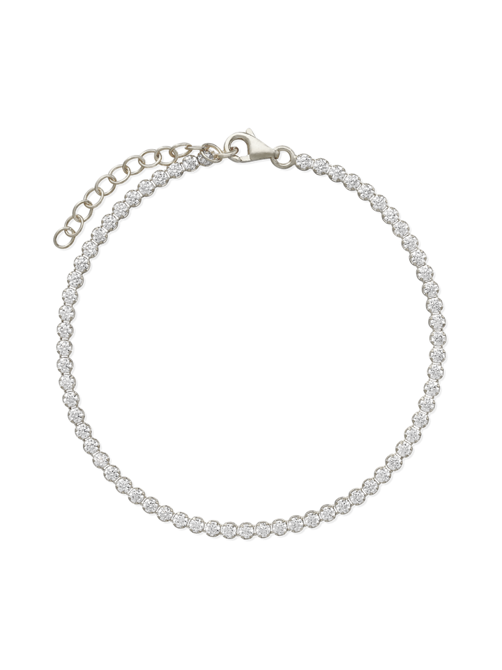 Pulseira de tenis em prata 925 com zircónias