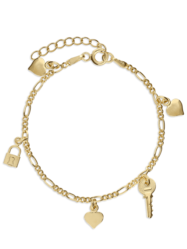 Pulseira delicada banhada a ouro