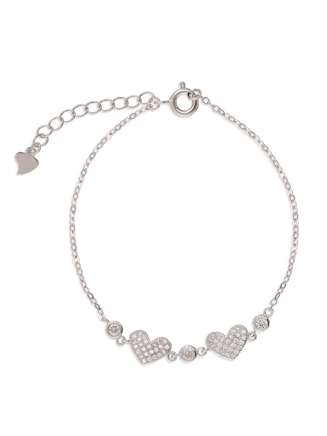 Pulseira delicada em prata 925 com zircónia