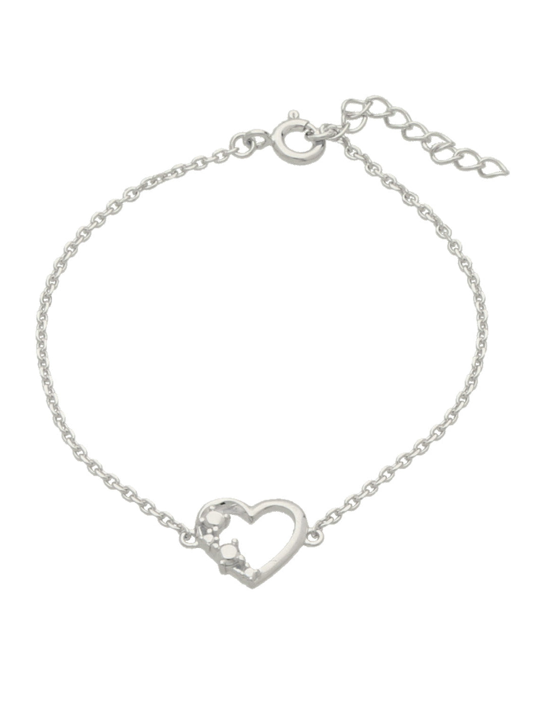Pulseira delicada em prata 925 com zircônia