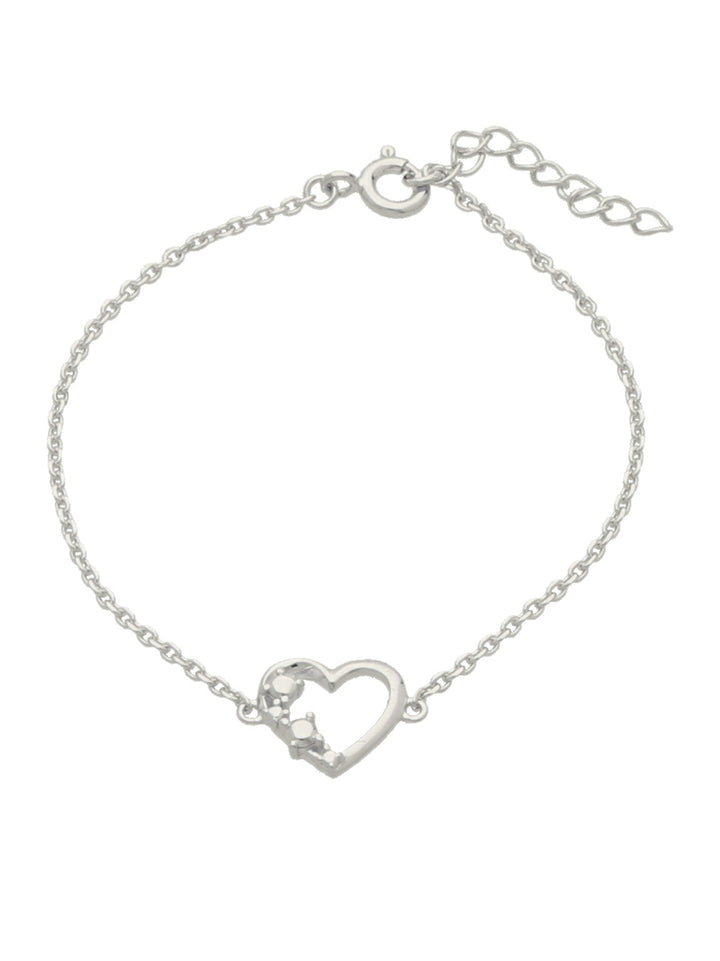 Pulseira delicada em prata 925 com zircônia