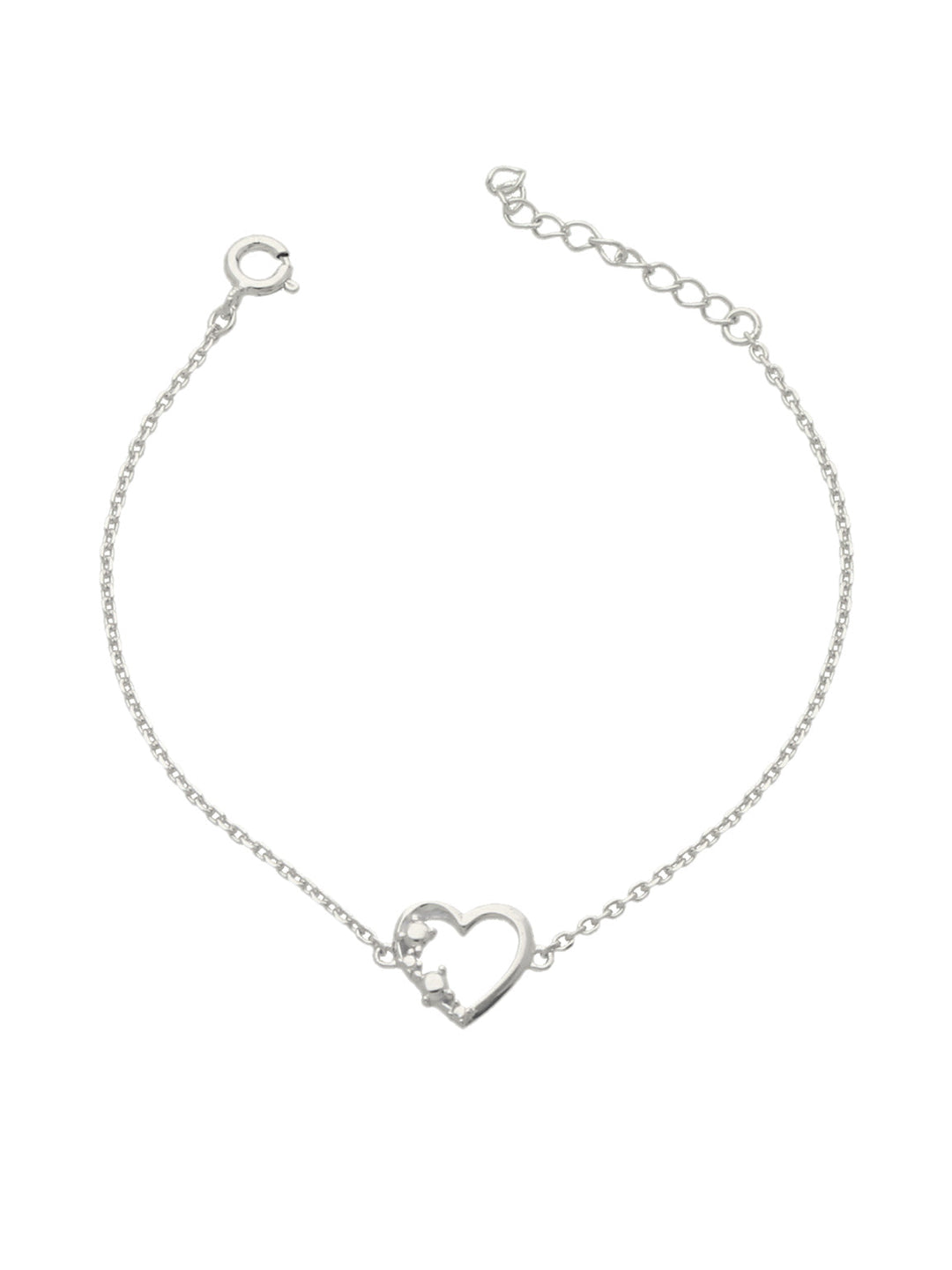 Pulseira delicada em prata 925 com zircônia