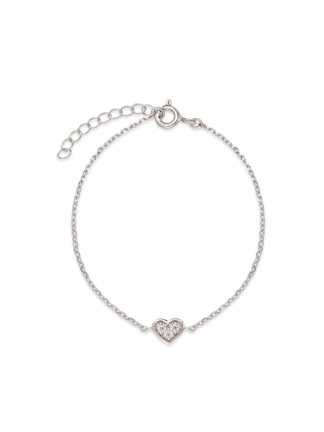 Pulseira delicada em prata 925 com zircónia