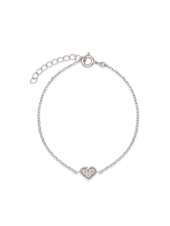 Pulseira delicada em prata 925 com zircónia
