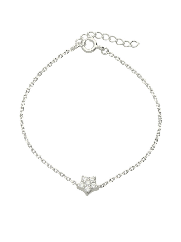 Pulseira delicada em prata 925 com zircónia