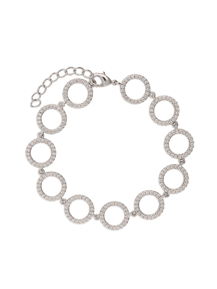 Pulseira em prata 925 com zircónia