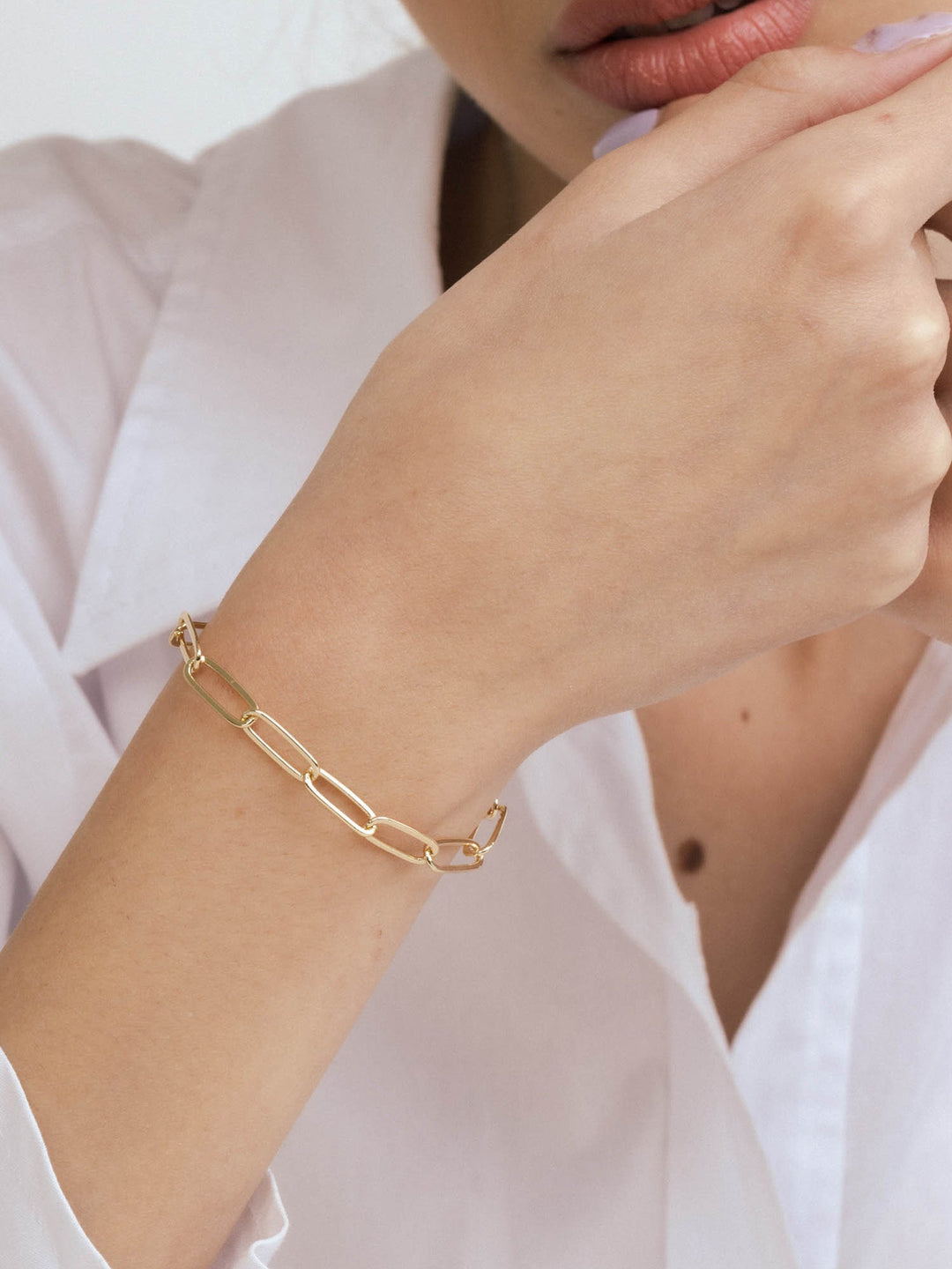 Pulseira banhada a ouro