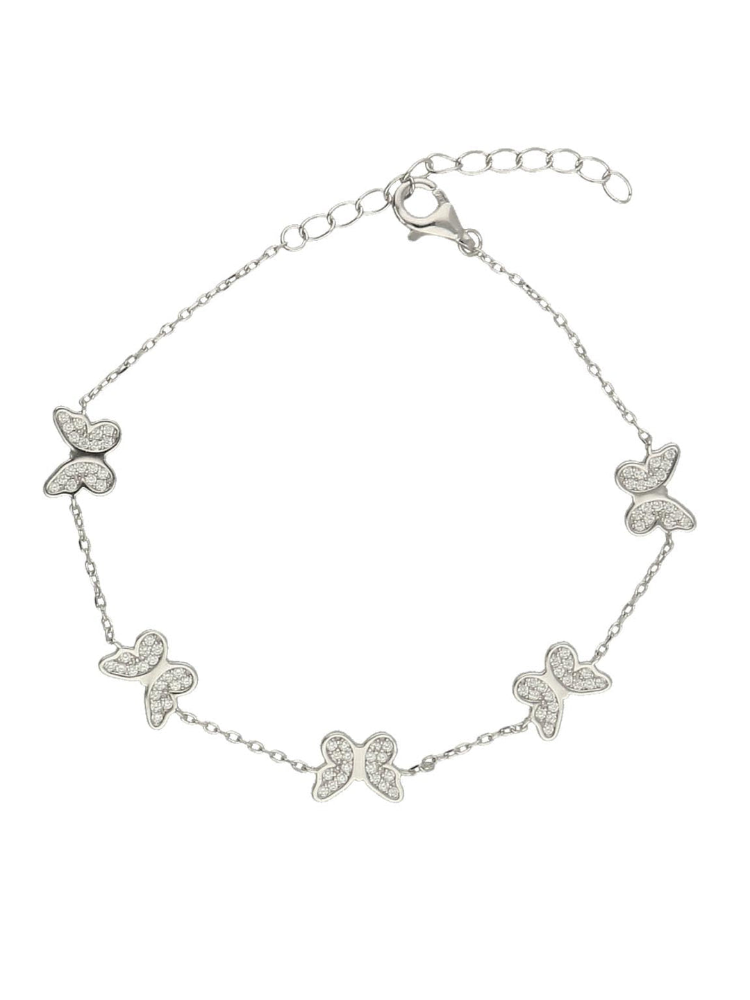 Pulseira delicada em prata 925 com zircónia