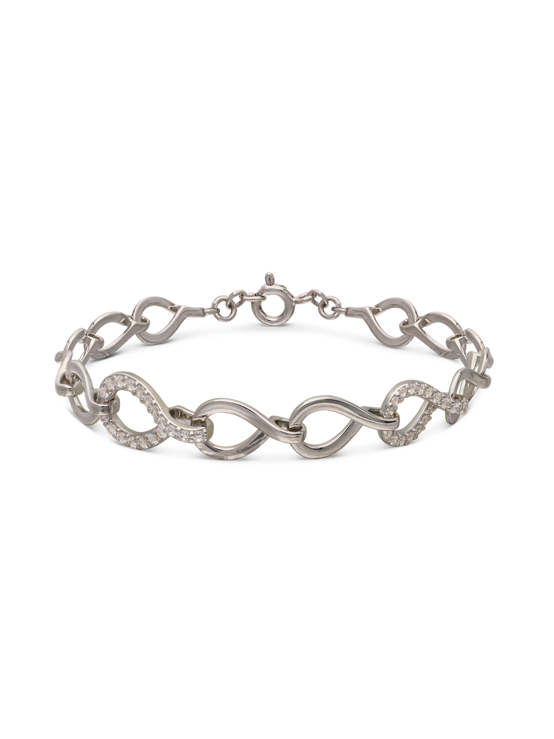 Pulseira em prata 925 com zircónias