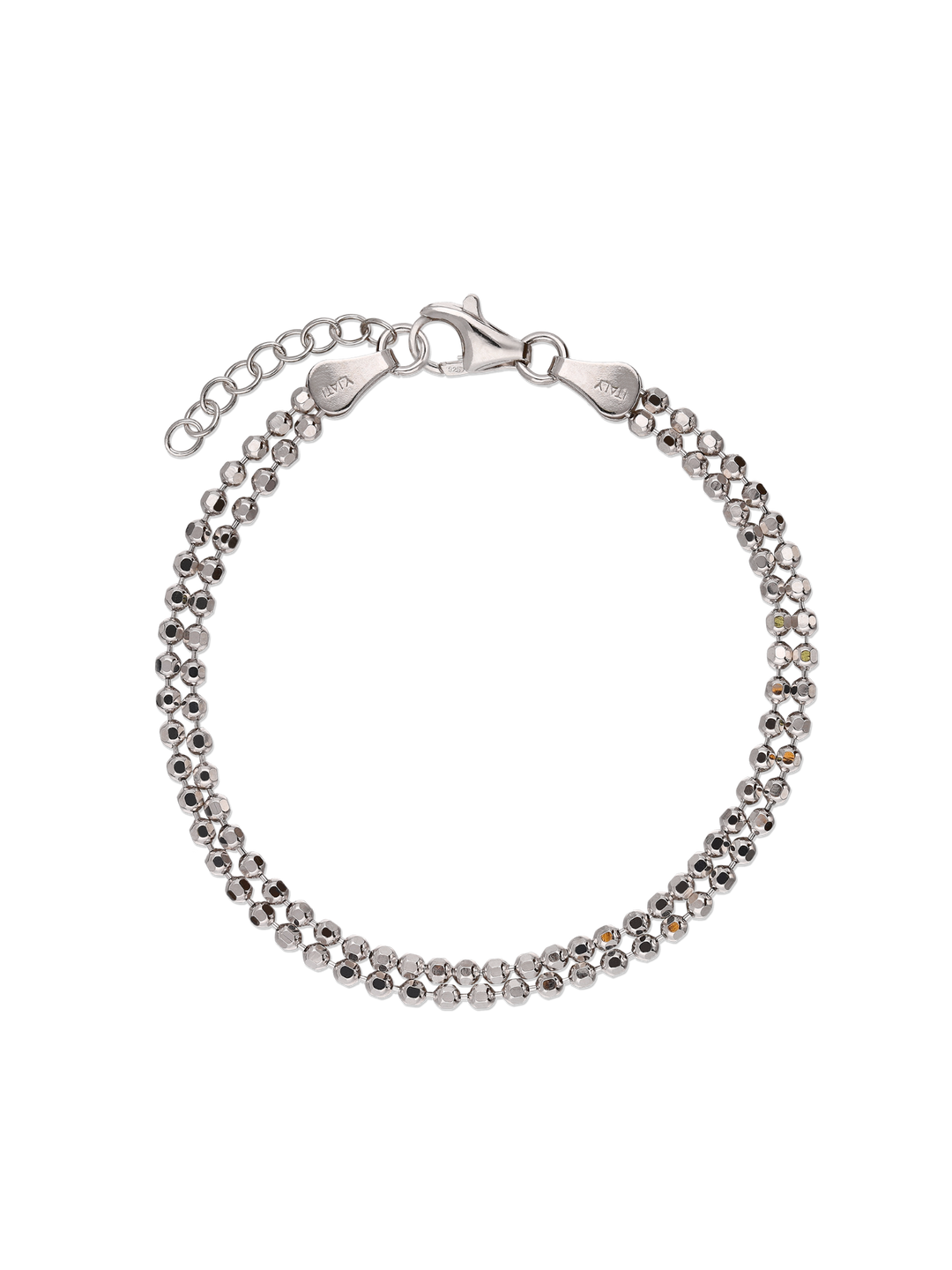 Pulseira delicada em prata 925 bolas