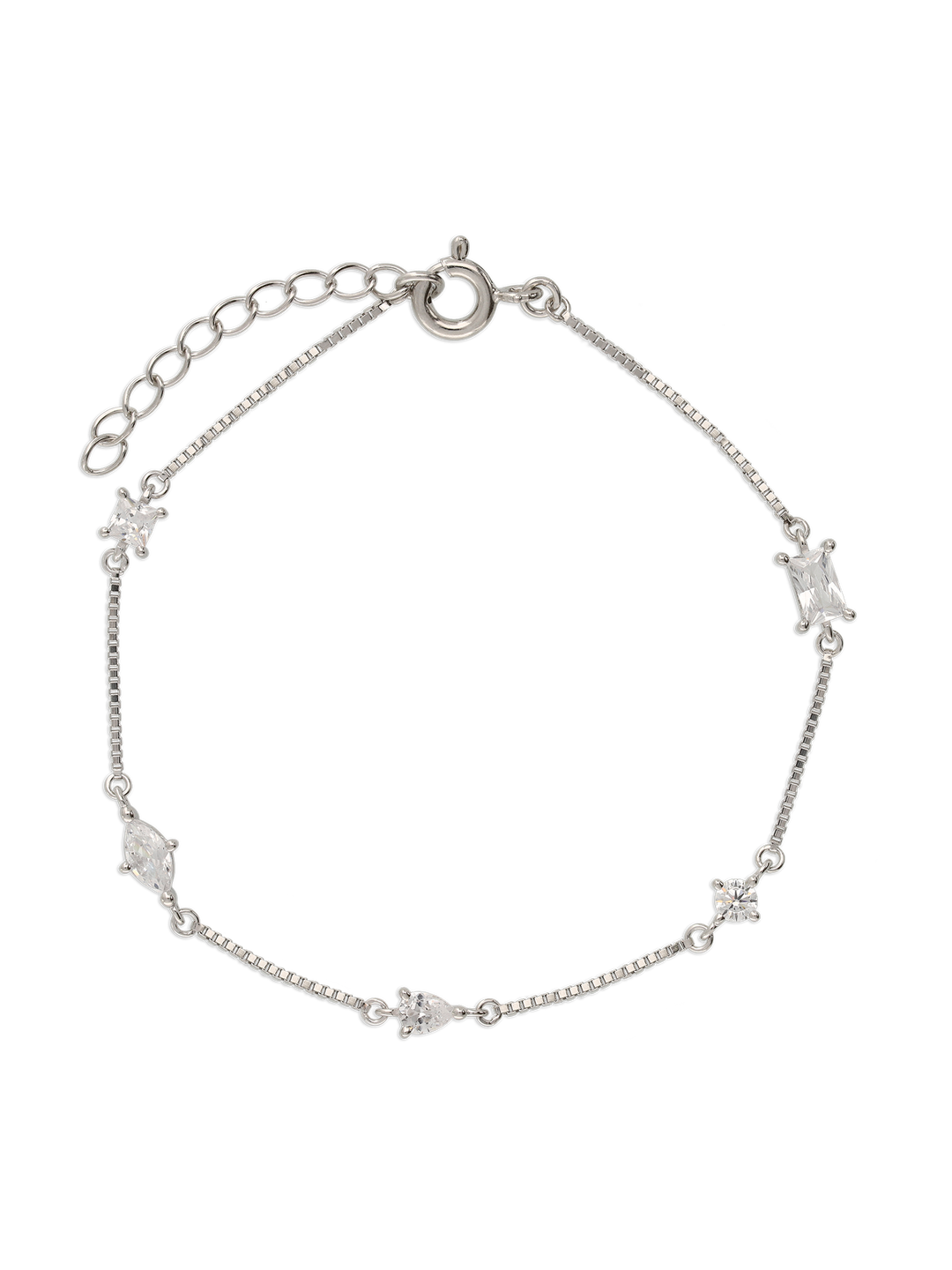 Pulseira em prata 925 com zircónias