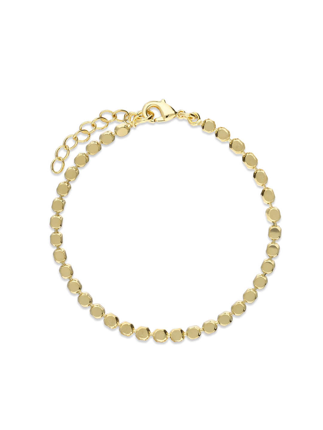 Pulseira de bolinhas banhada a ouro