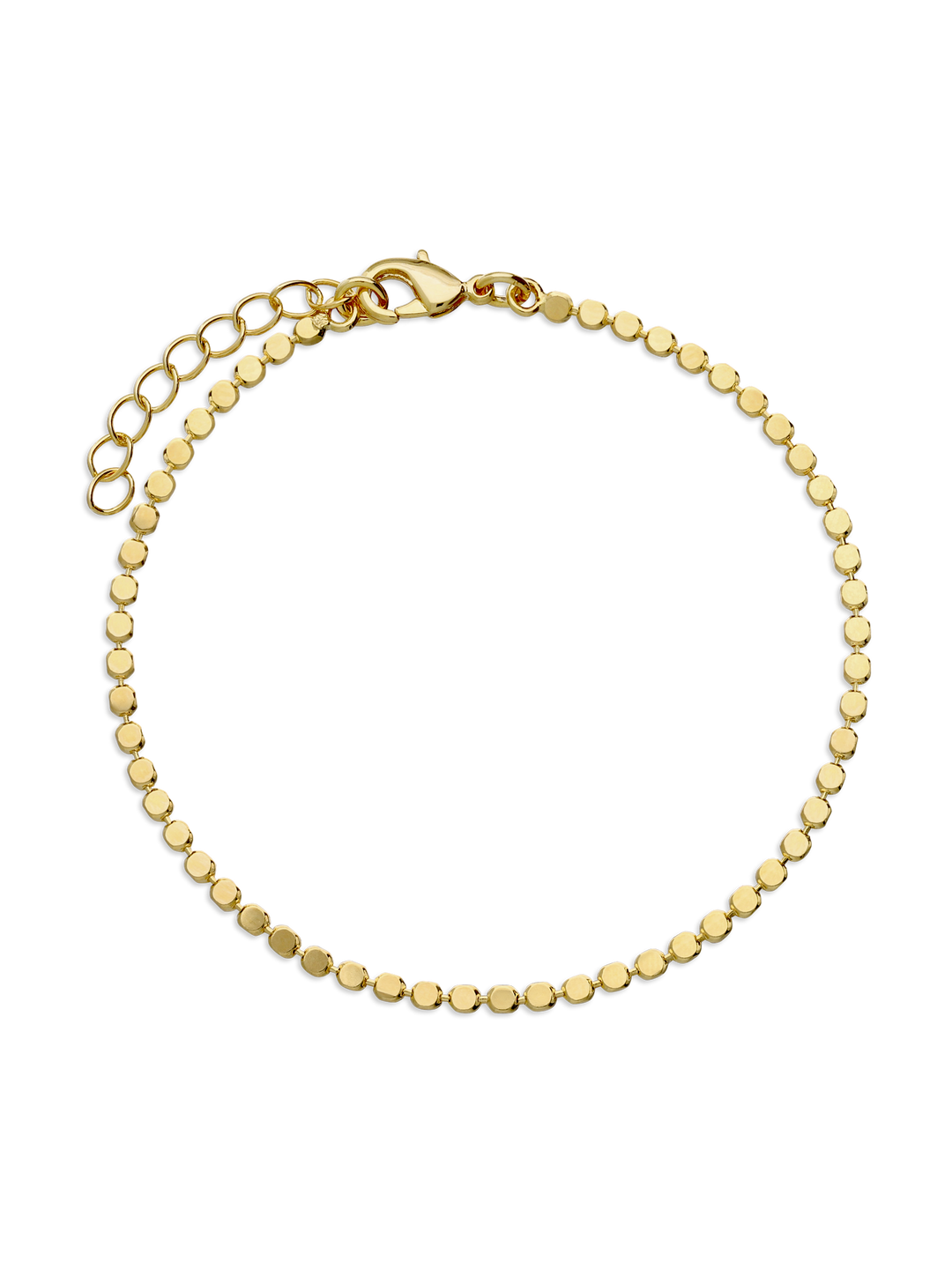 Pulseira de bolinhas banhada a ouro