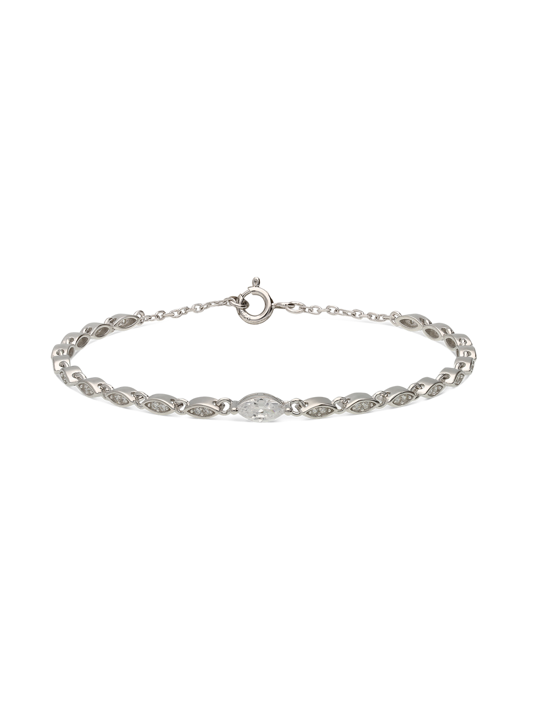 Pulseira em prata 925 com zircónia