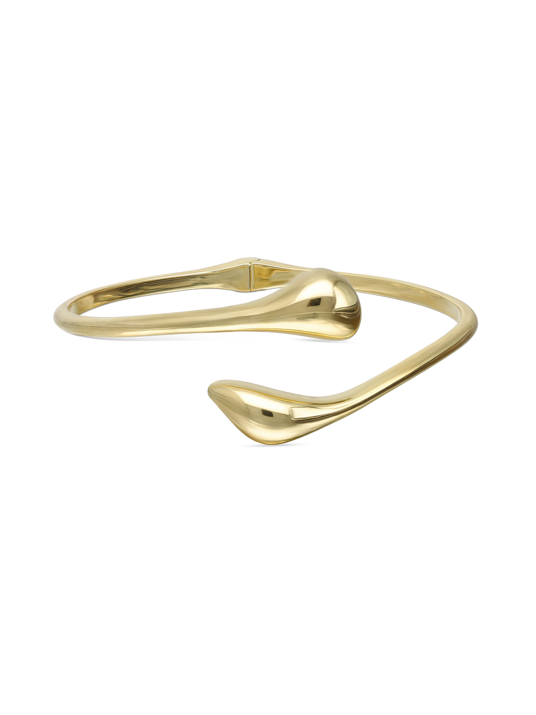 Pulseira rígida banhada a ouro
