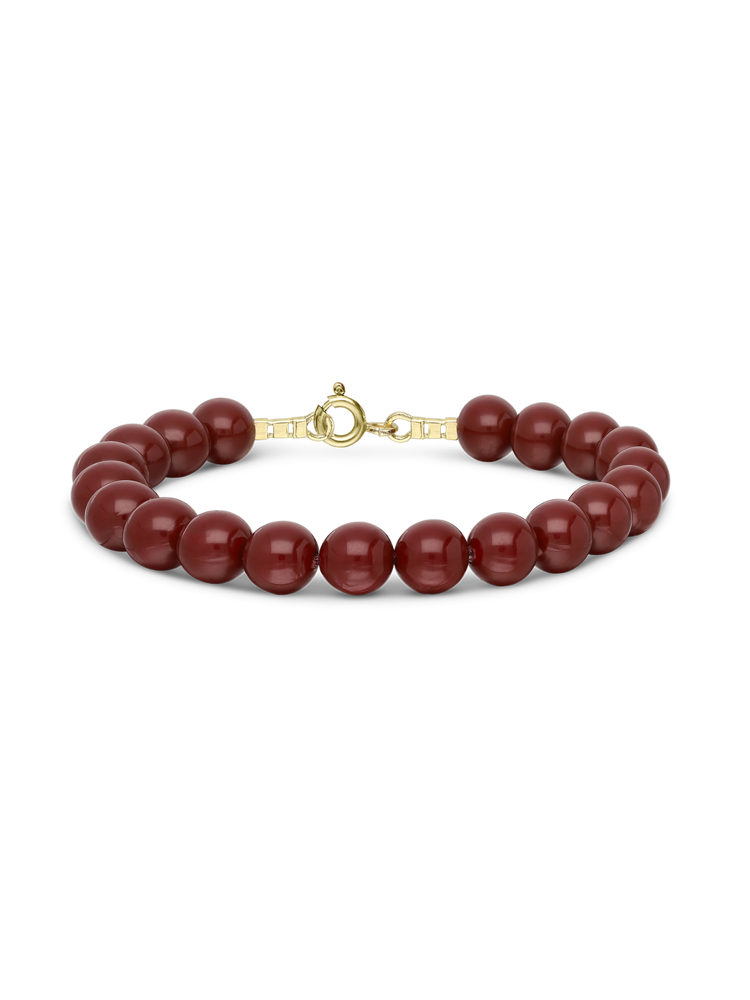 Pulseira de pedra, Banhado a Ouro, Jadeíte de cultivo
