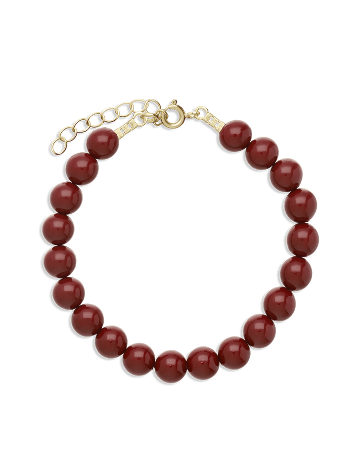 Pulseira de pedra, Banhado a Ouro, Jadeíte de cultivo