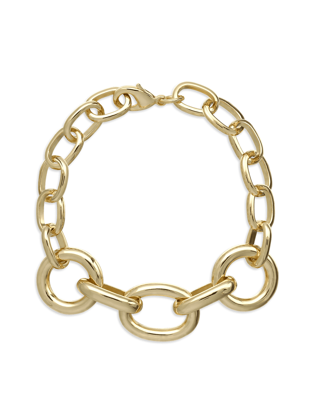 Pulseira corrente banhada a ouro