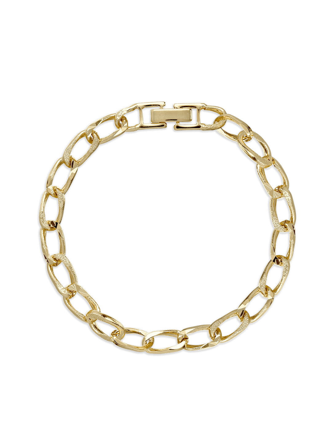 Pulseira corrente banhada a ouro