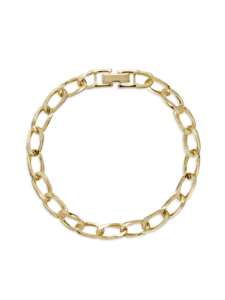 Pulseira corrente banhada a ouro