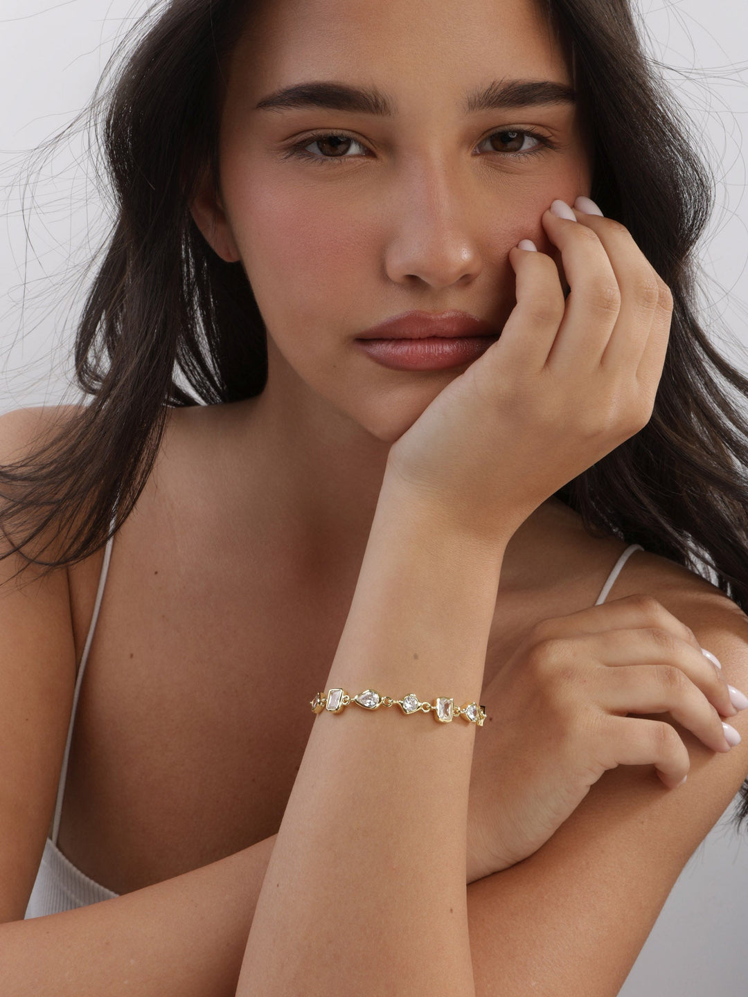 Pulseira Temática, Banhado a Ouro, Zircónia de cultivo