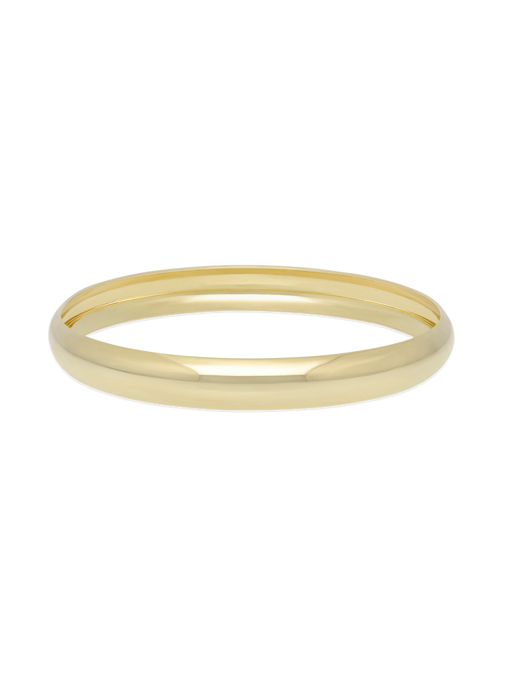 Pulseira rígida banhada a ouro