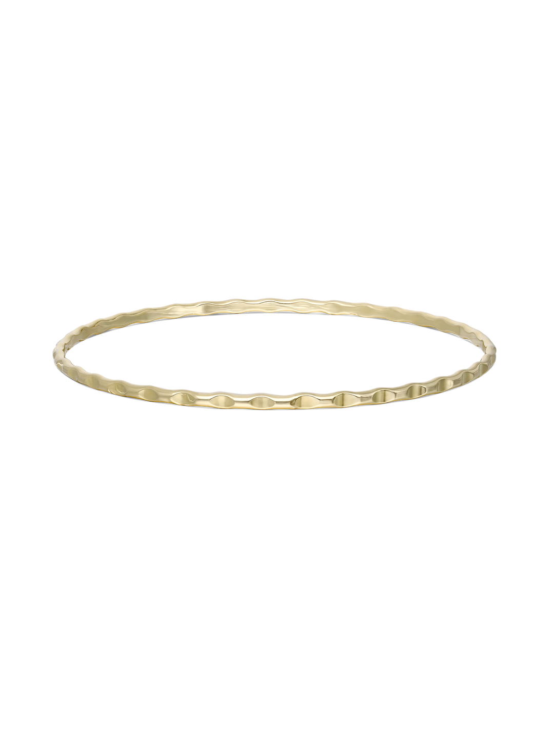 Pulseira rígida banhada a ouro