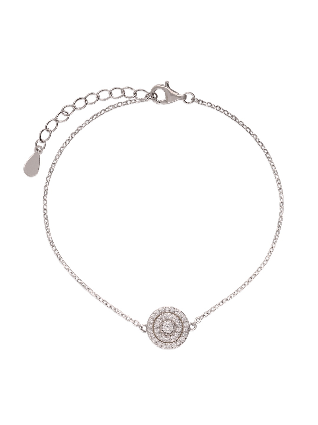Pulseira em prata 925 com zircónia