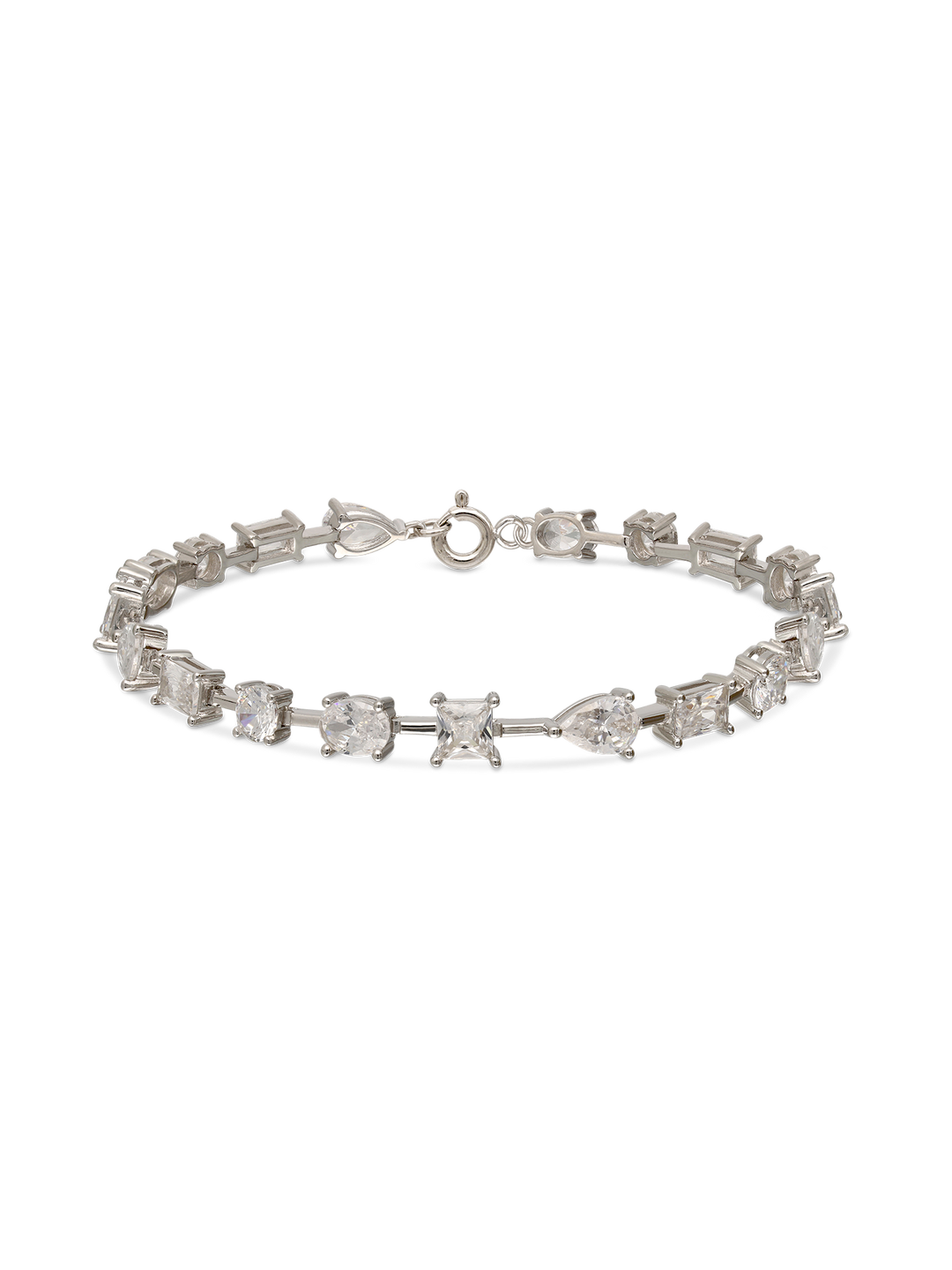 Pulseira delicada em prata 925 com zircónias