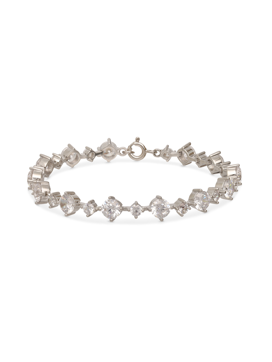 Pulseira em prata 925 com zircónia