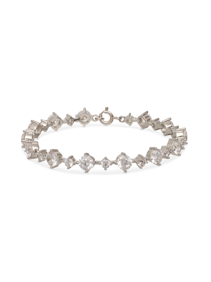 Pulseira em prata 925 com zircónia