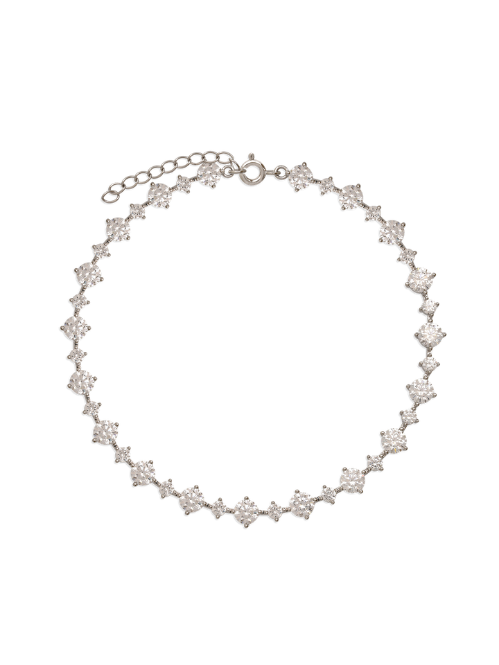 Pulseira em prata 925 com zircónia