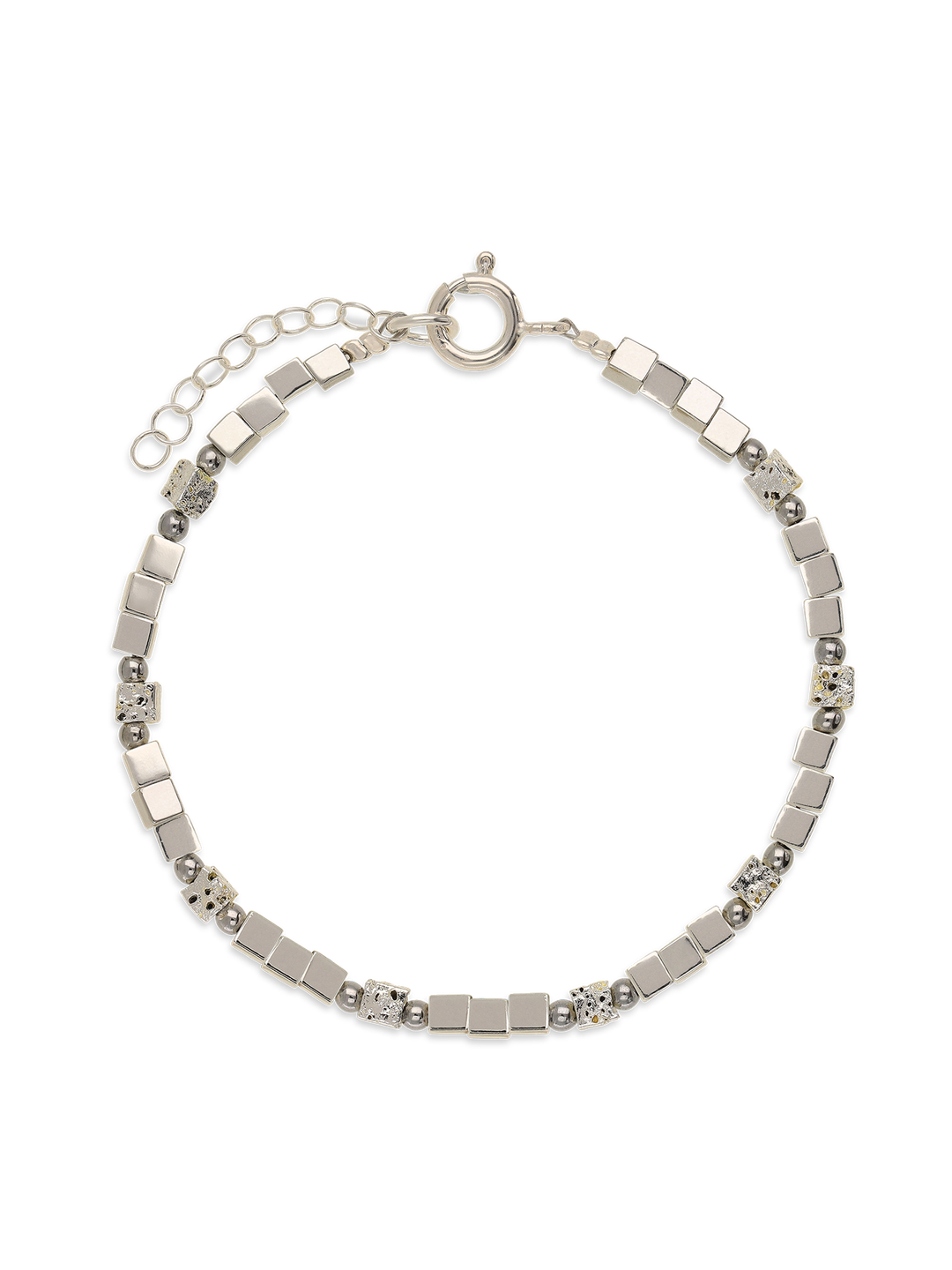 Pulseira de pedra, Pedras de hematita com metais, Hematite de cultivo