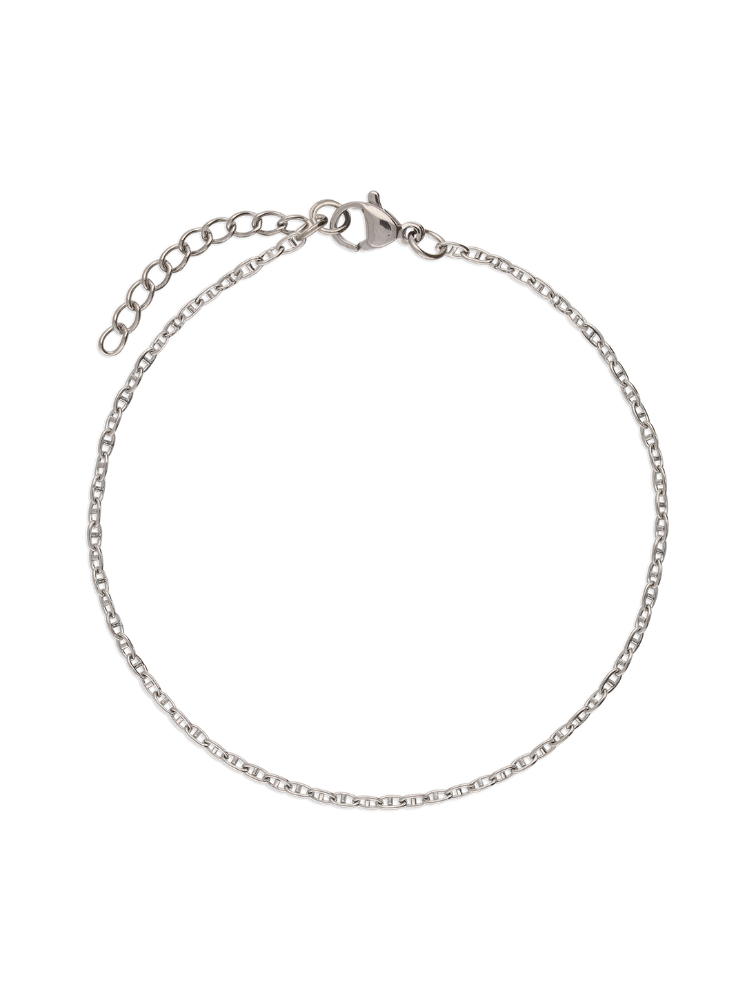 Pulseira para tornozelo em aço inoxidável