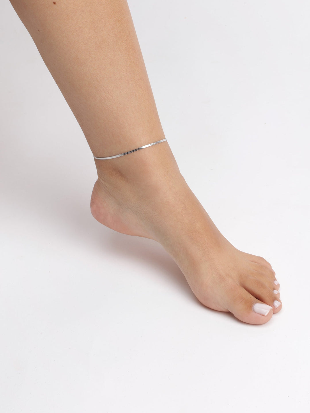 Pulseira para tornozelo em aço inoxidável