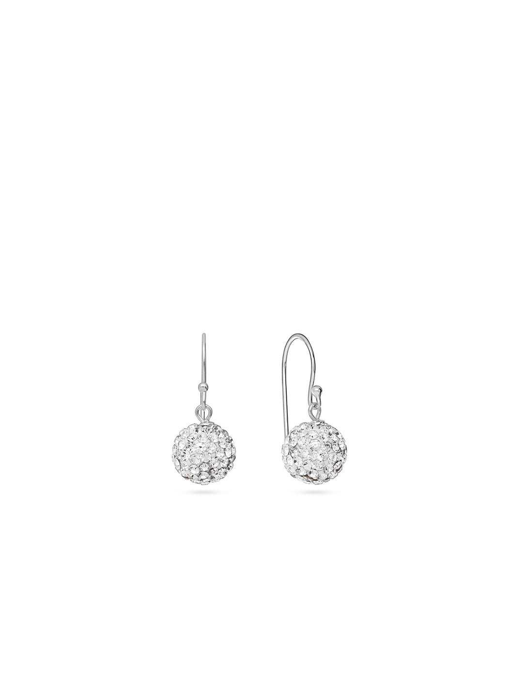 Pendentes em prata 925 com vidro cristal