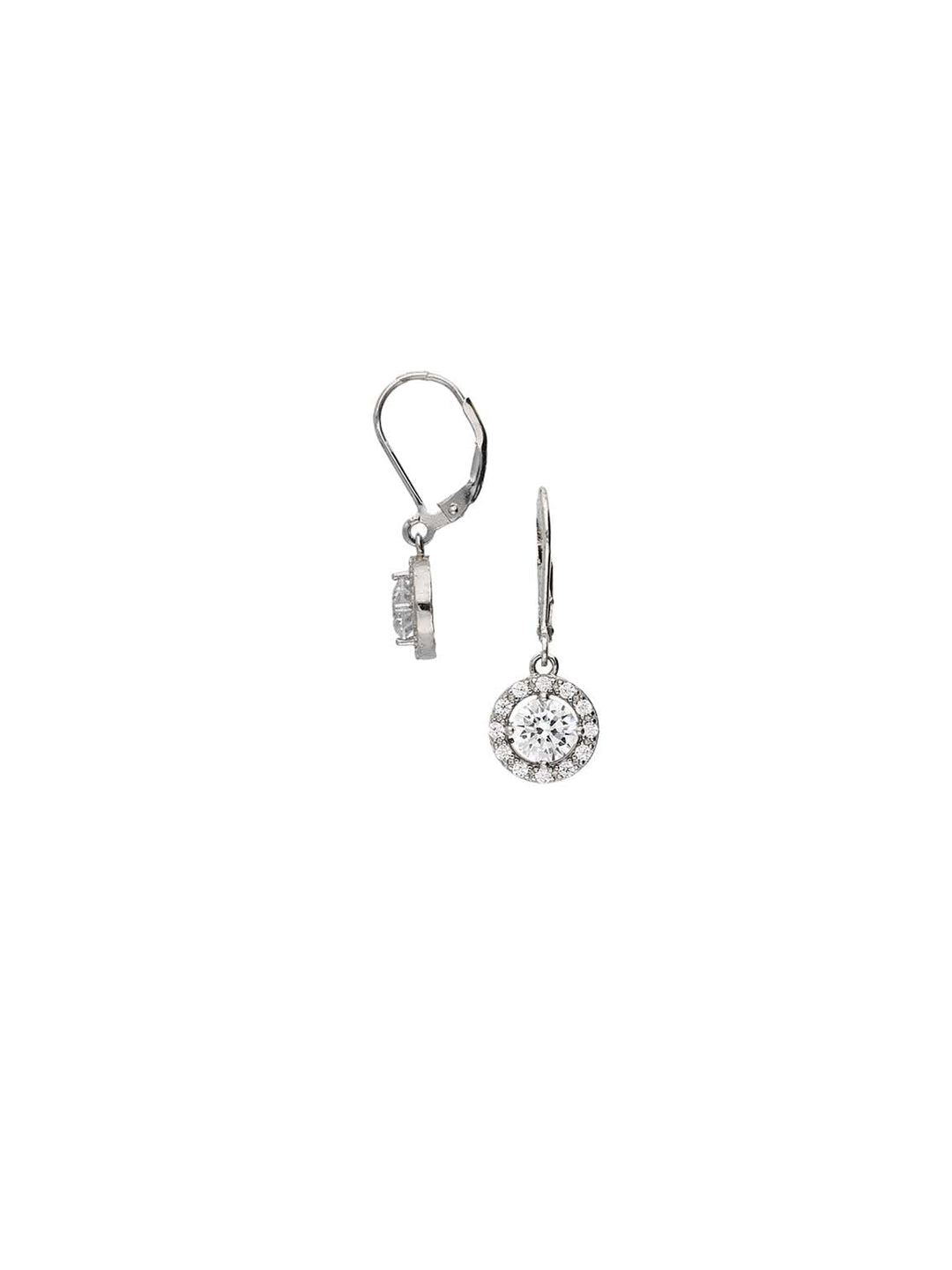 Pendentes em prata 925 com zircónias