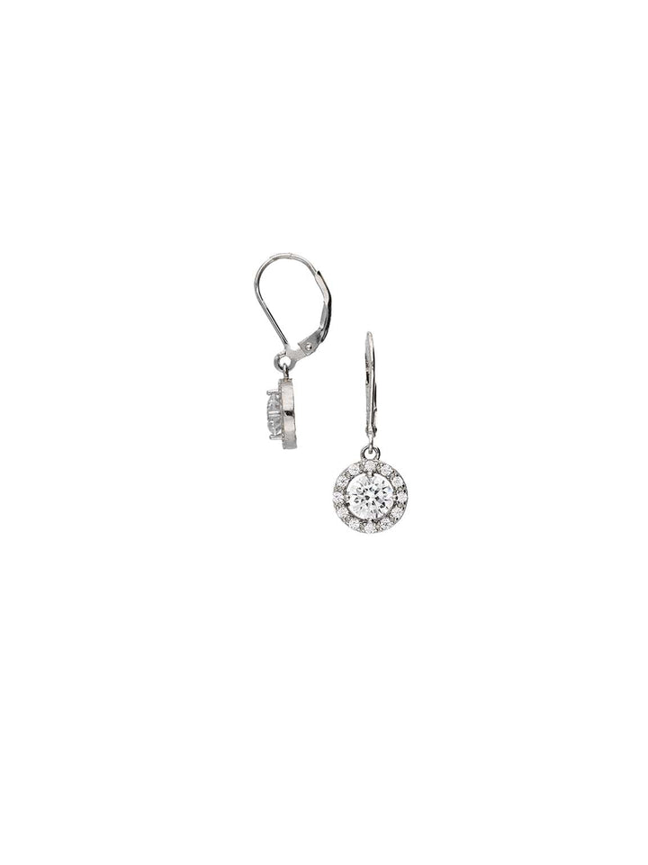 Pendentes em prata 925 com zircónias