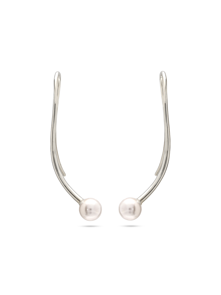 Pendentes em prata 925 com swarovski branco