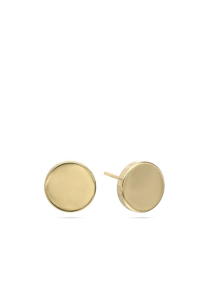 Brincos de placa banhados a ouro