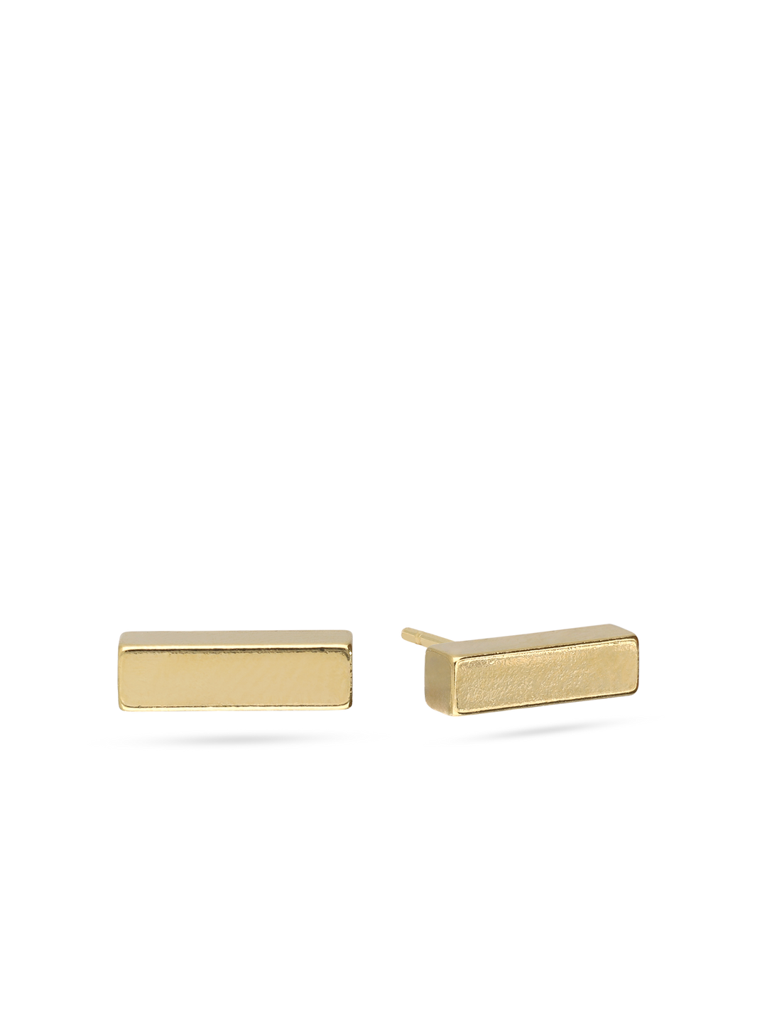 Brincos de placa banhados a ouro