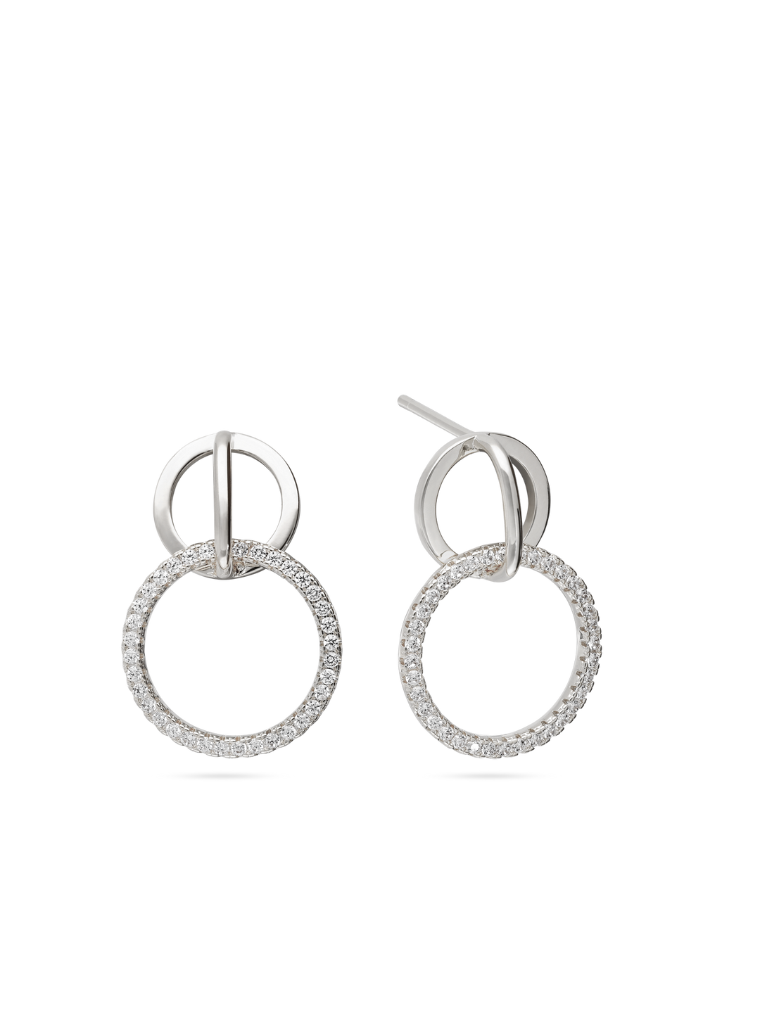 Pendentes em prata 925 com zircónias