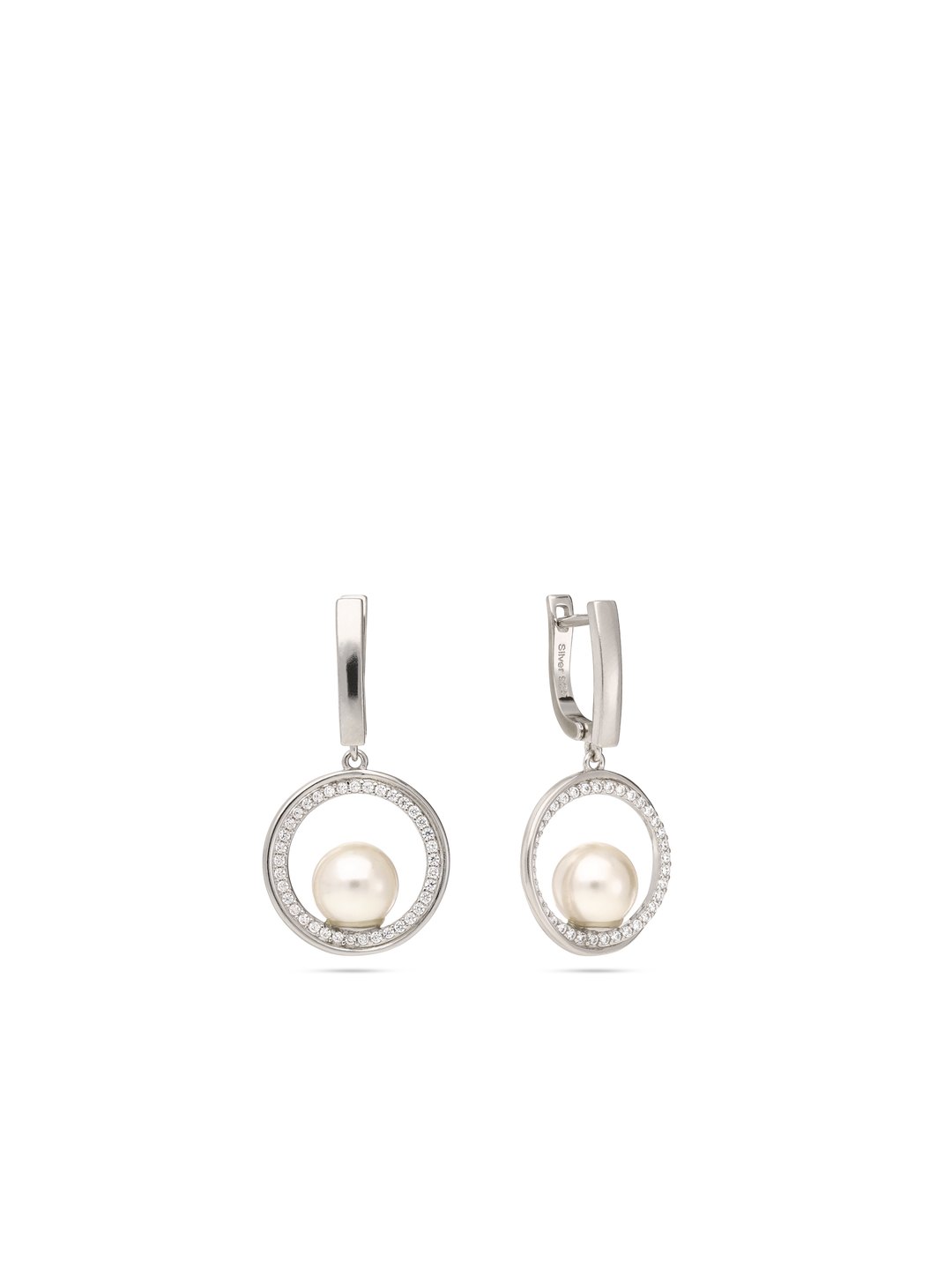 Pendentes em prata 925 com zircónia e swarovski