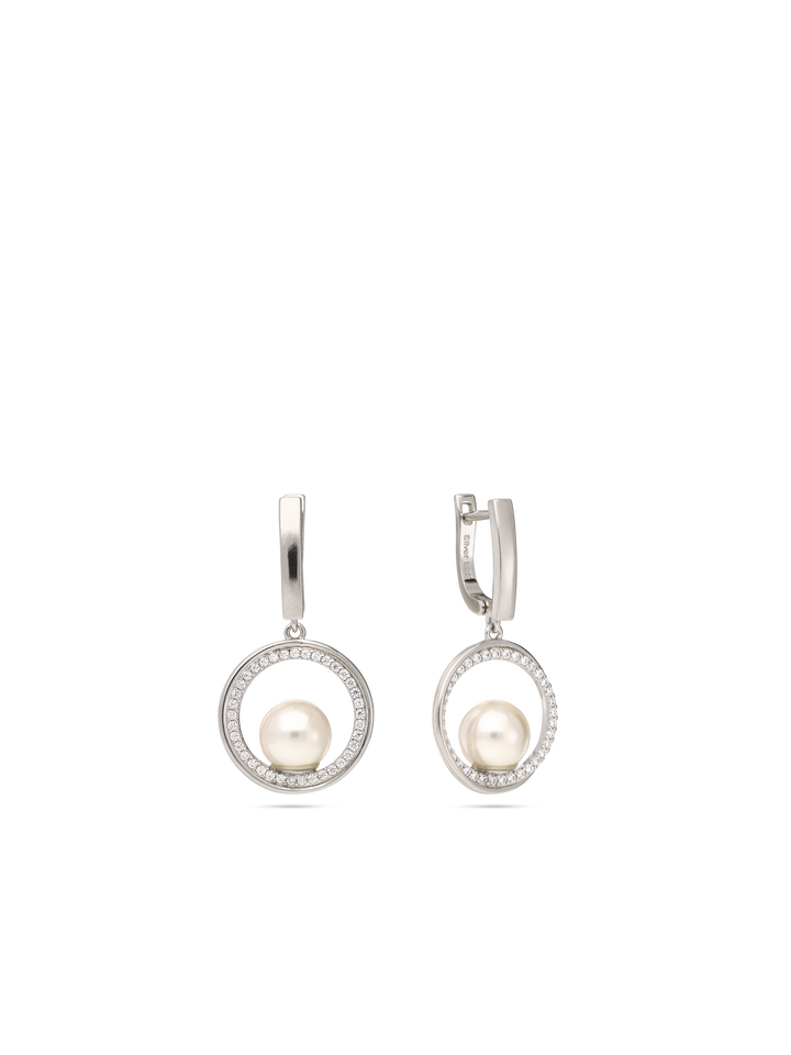 Pendentes em prata 925 com zircónia e swarovski