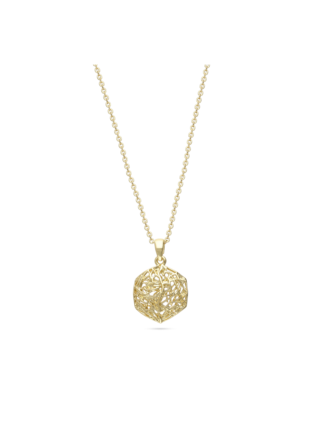 Fio com pendente banhado a ouro