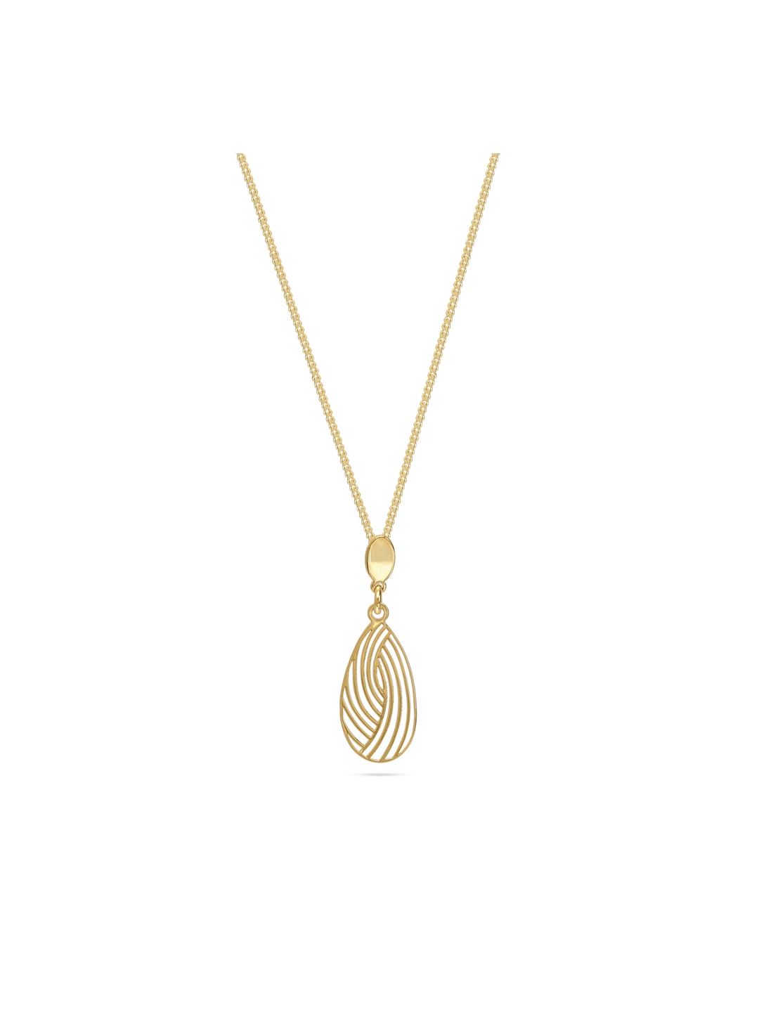 Fio com pendente banhado a ouro