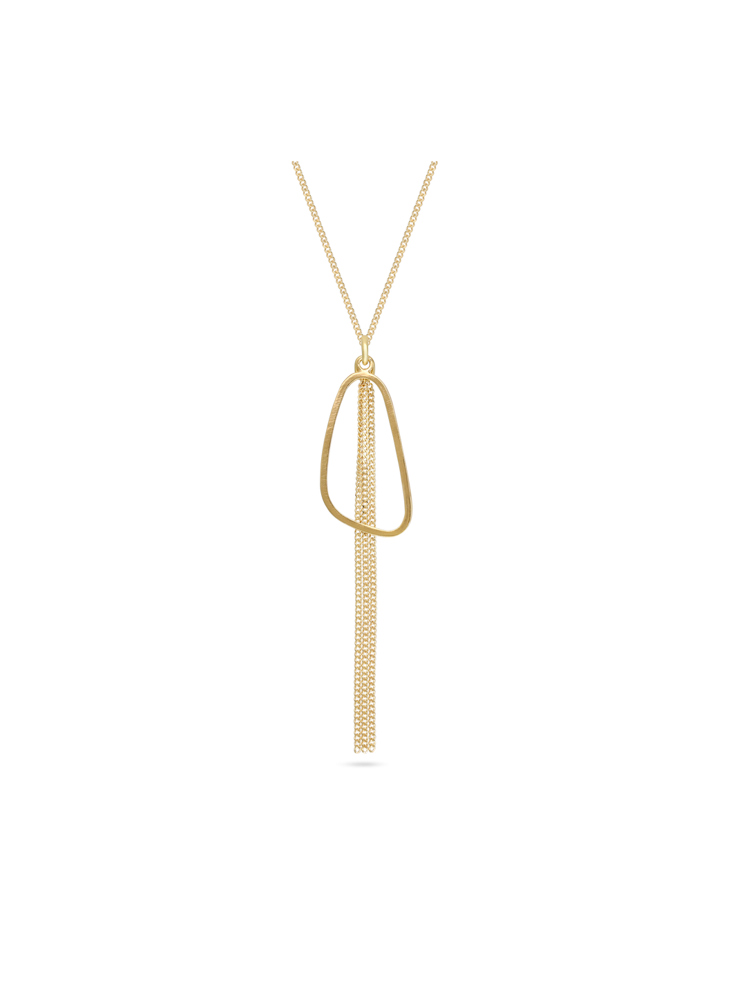 Fio com pendente, Banhado a Ouro, Nenhuma pedra