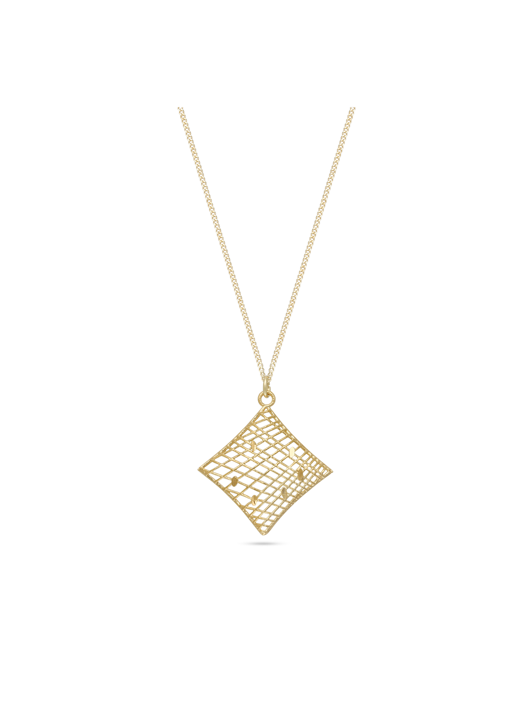 Fio com pendente, Banhado a Ouro, Nenhuma pedra