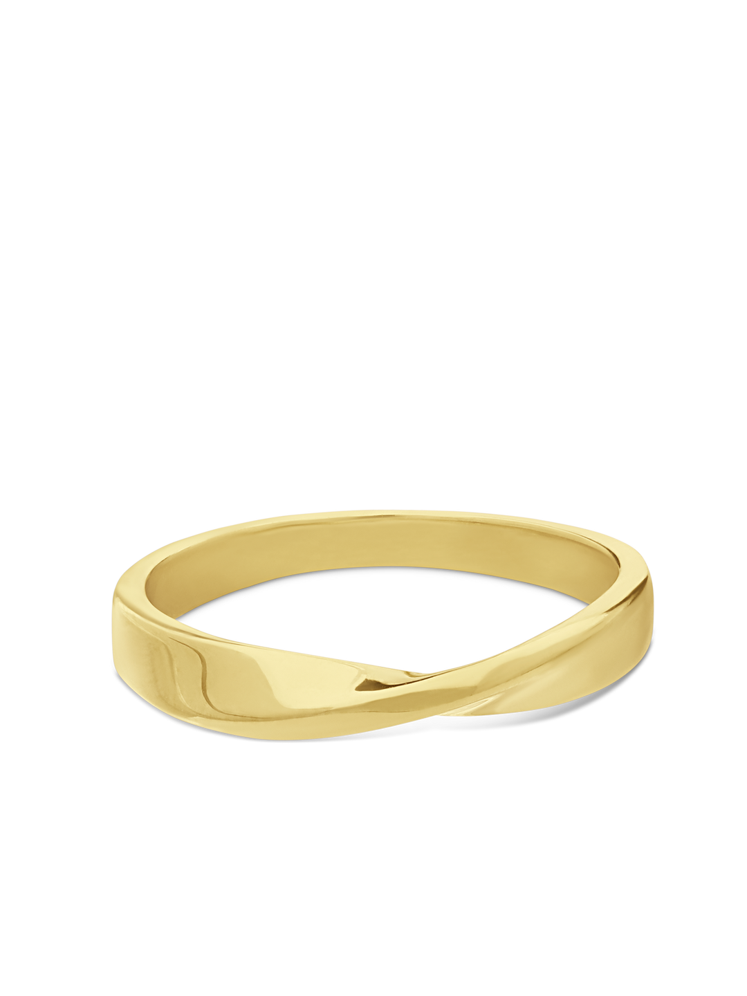 Aliança delicada banhada a ouro